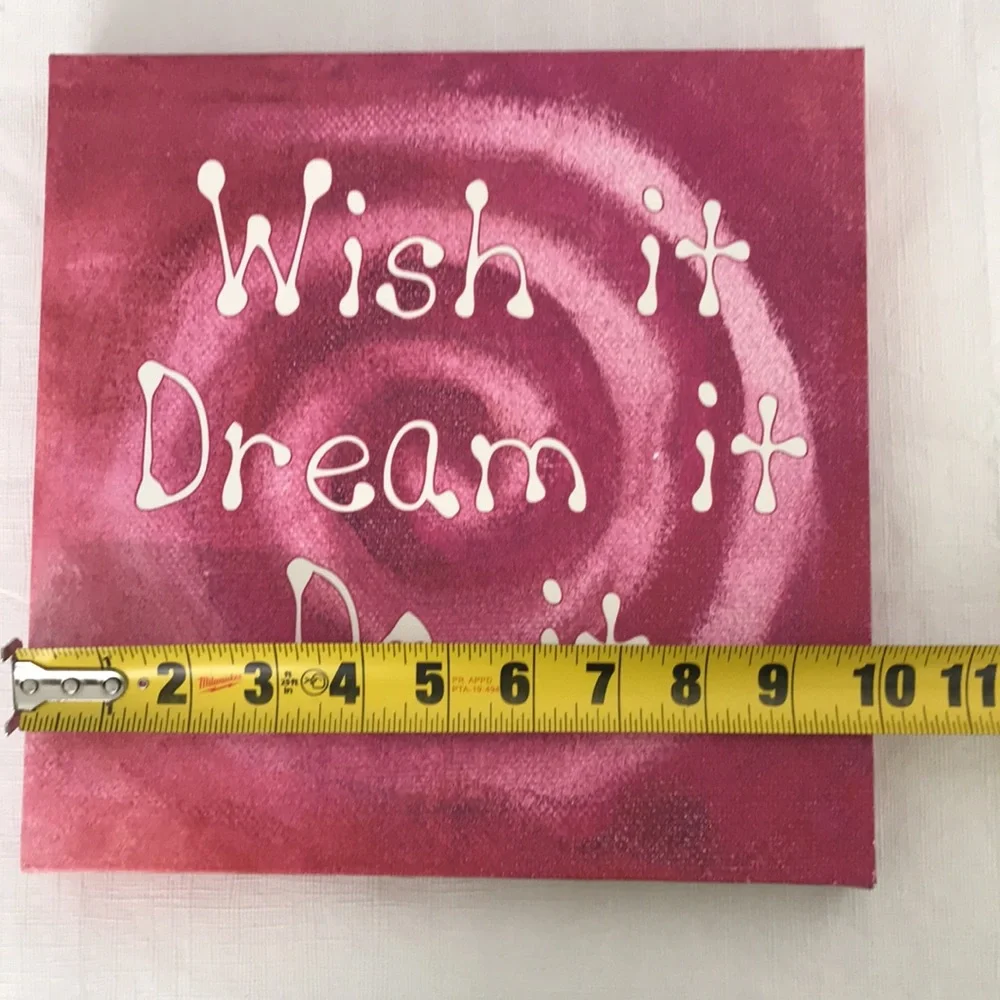 Wish It Dream It Do It Sign Wall Art Decoration - Picture 9 of 9